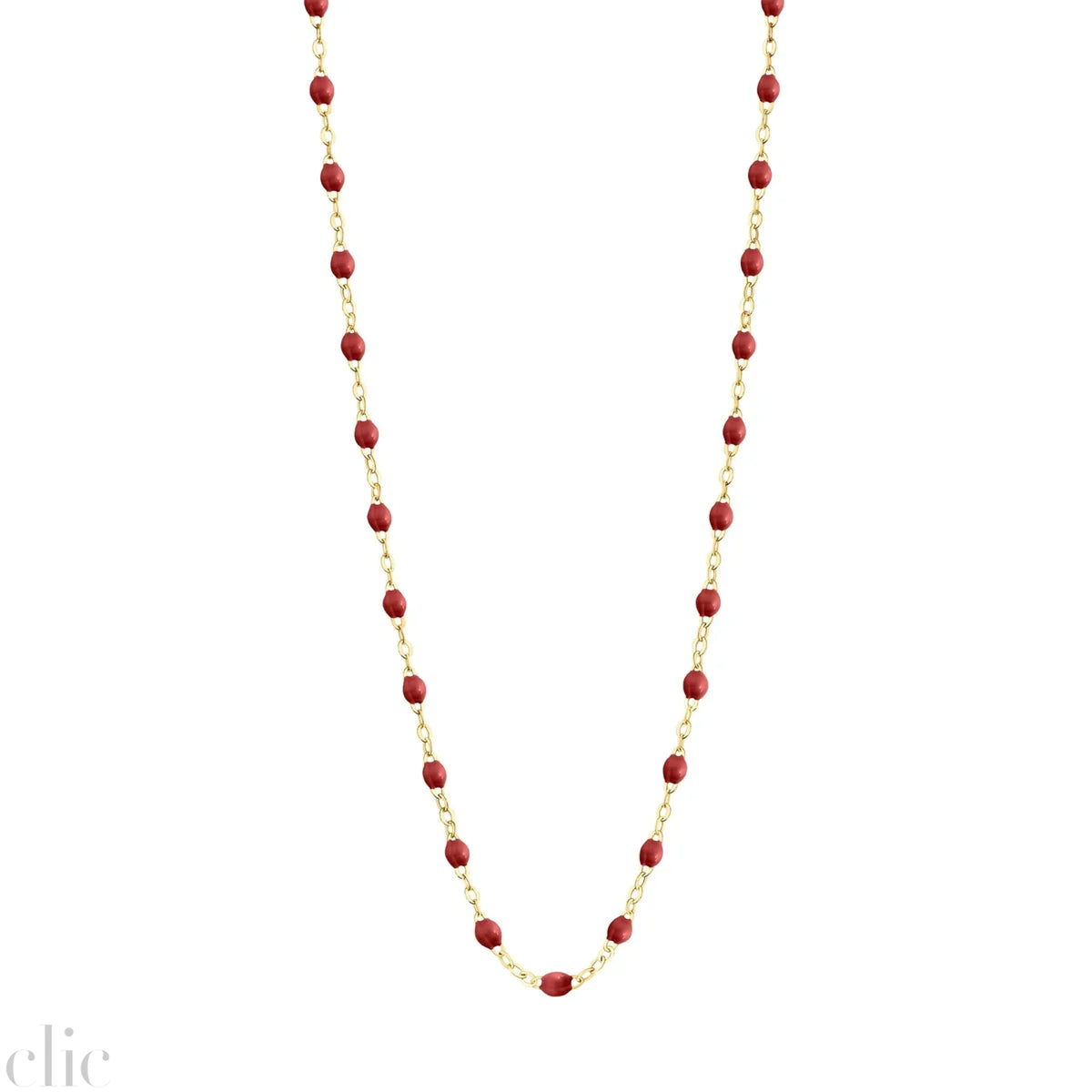 Classic Gigi Bordeaux Necklace, Yellow Gold from Gigi Clozeau