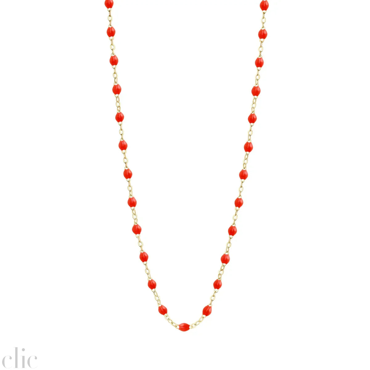 Classic Gigi Coral Necklace, Yellow Gold from Gigi Clozeau