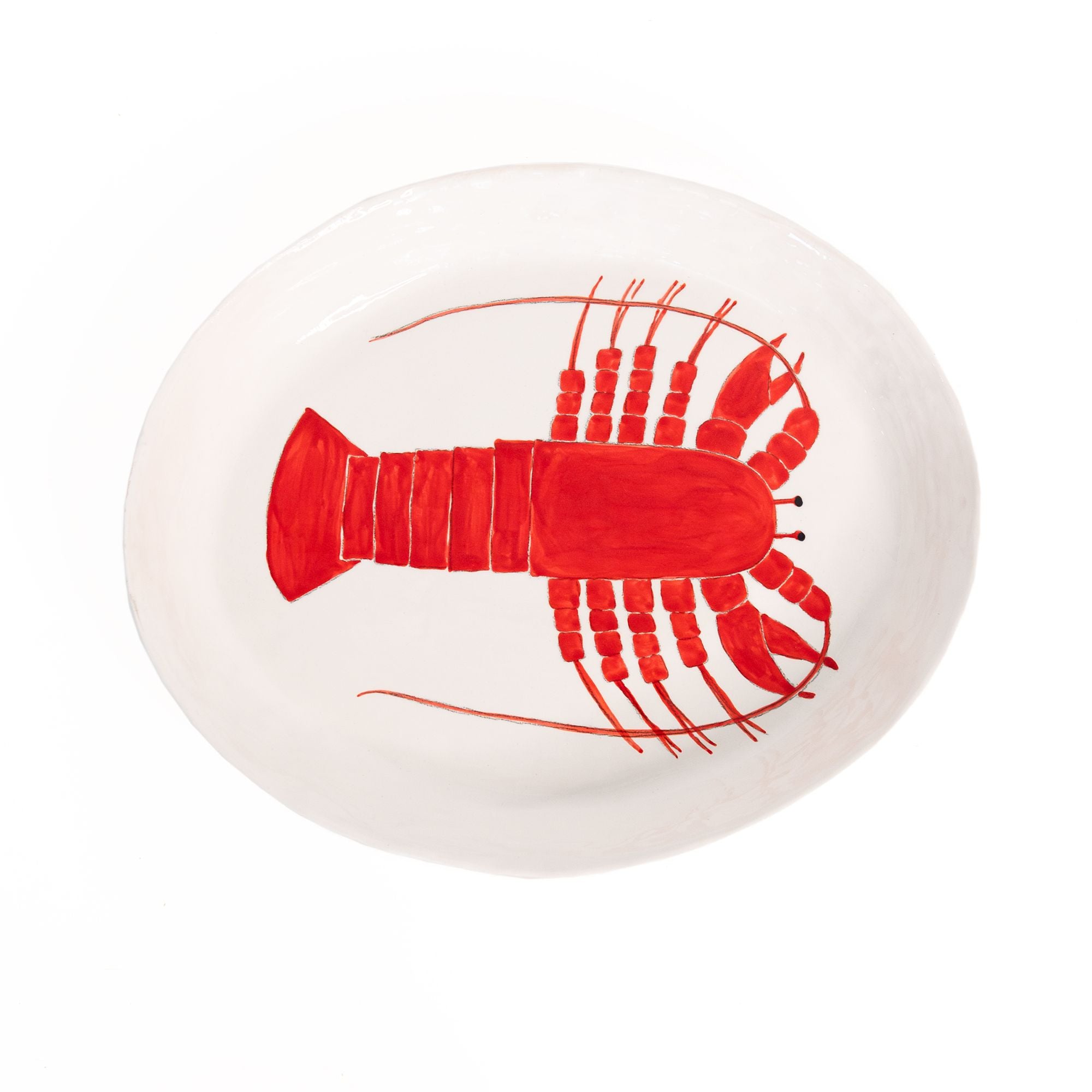 XL Oval Sea Themed Lobster Platter, from Gemma Orkin Ceramics