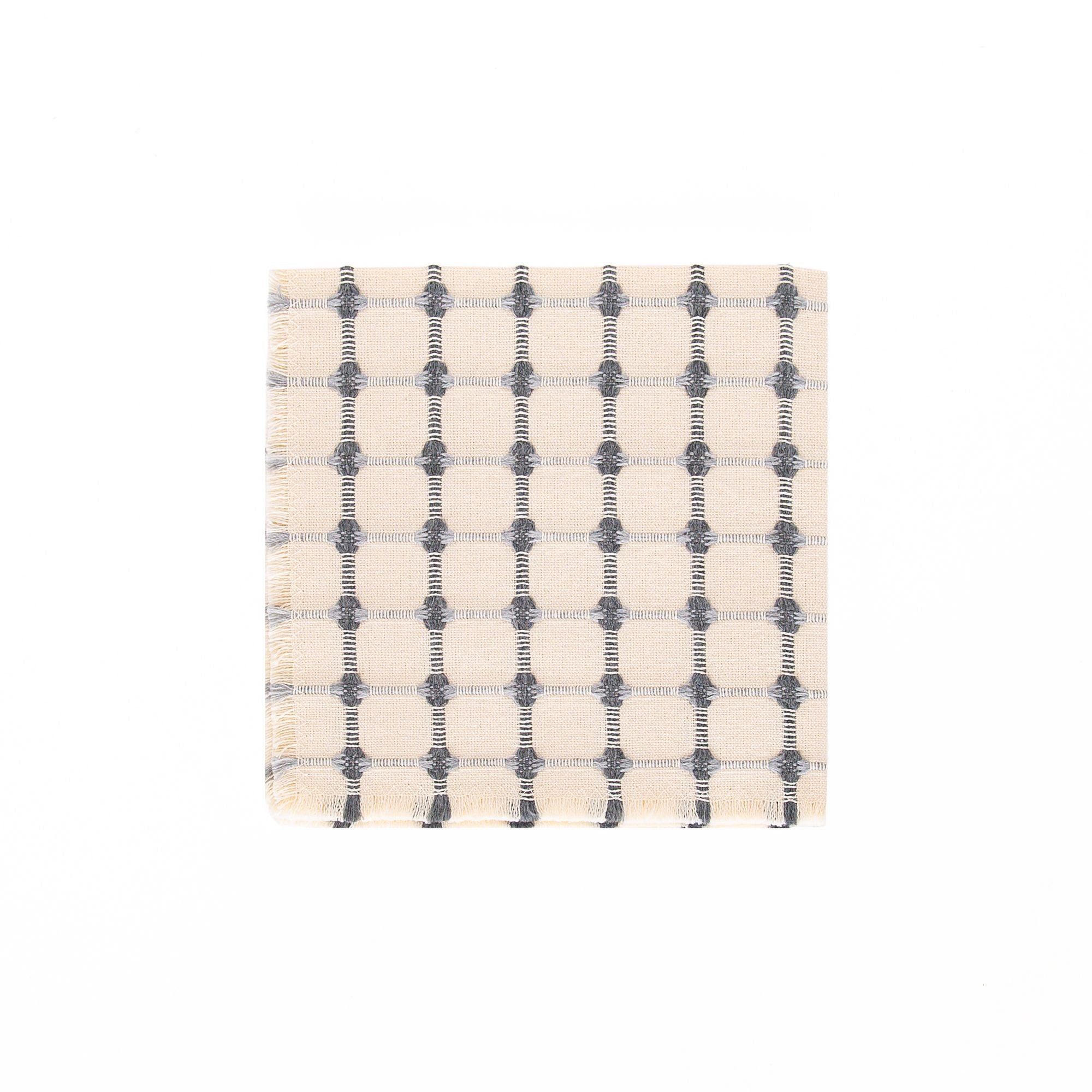Wicker Napkin Set in Silver Dove, from Dove and Donkey