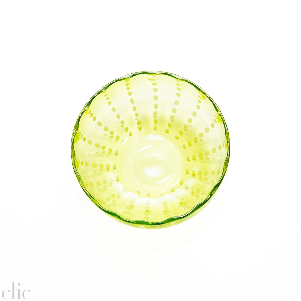 Perle Bowl in Apple Green, from Zafferano