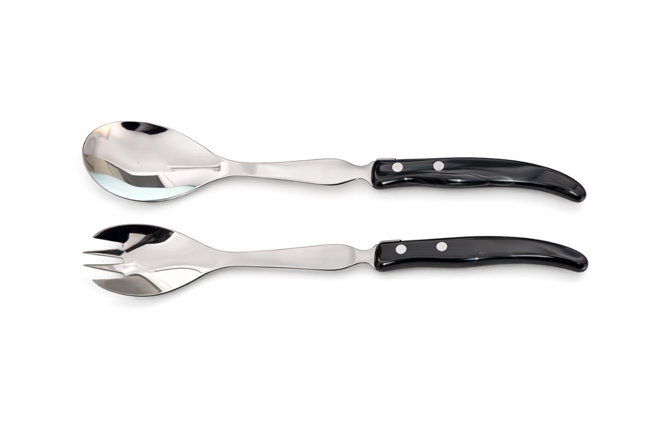 Berlingot Salad Servers in Grey, from Claude Dozorme