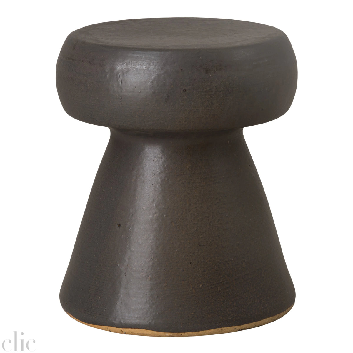 Portobello Stool in Matte Black