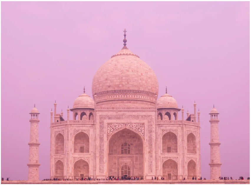 Pink India, Taj Mahal by Juliette Charvet