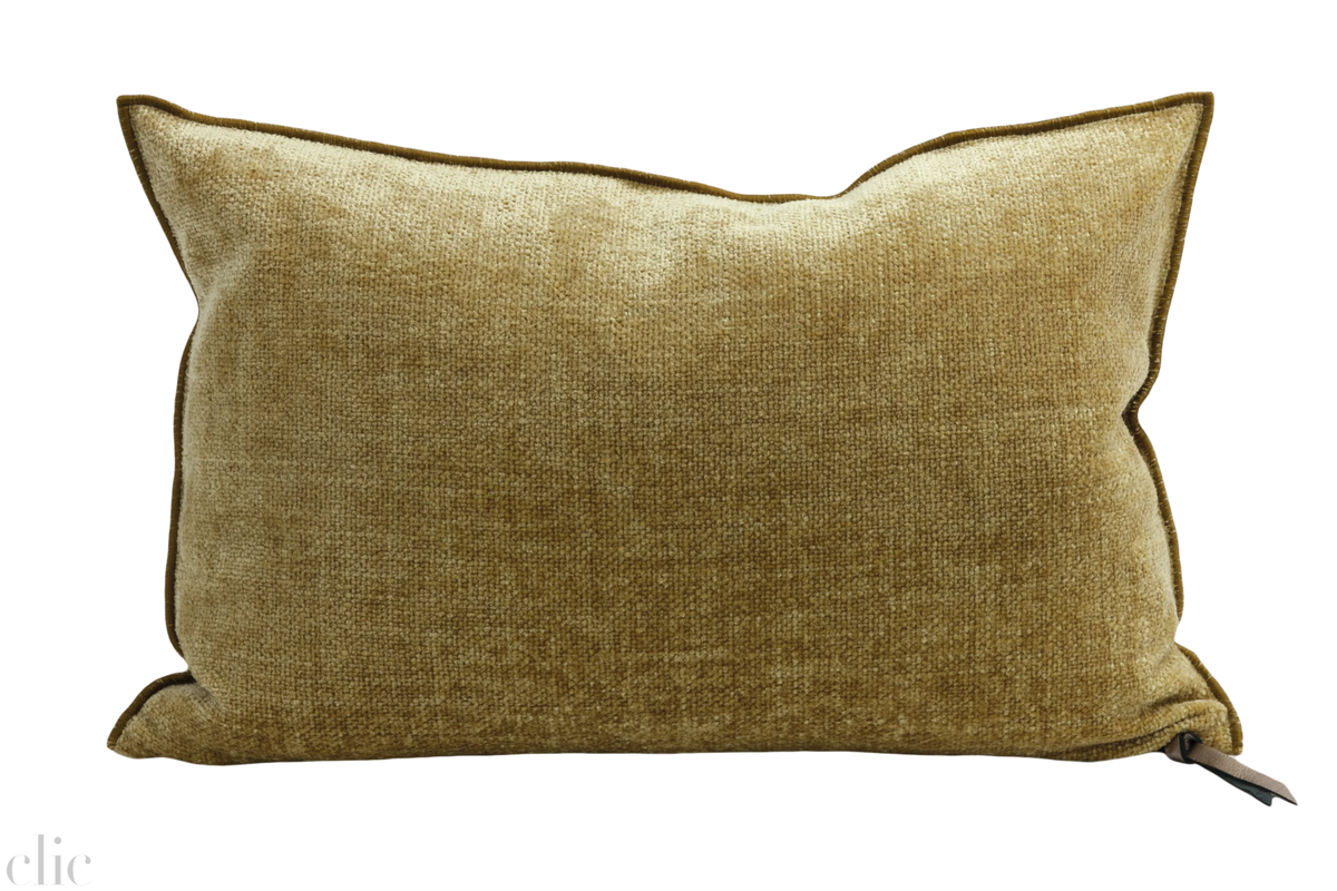 Visconti Chenille Chartreu Pillow 16x24, from Maison de Vacances