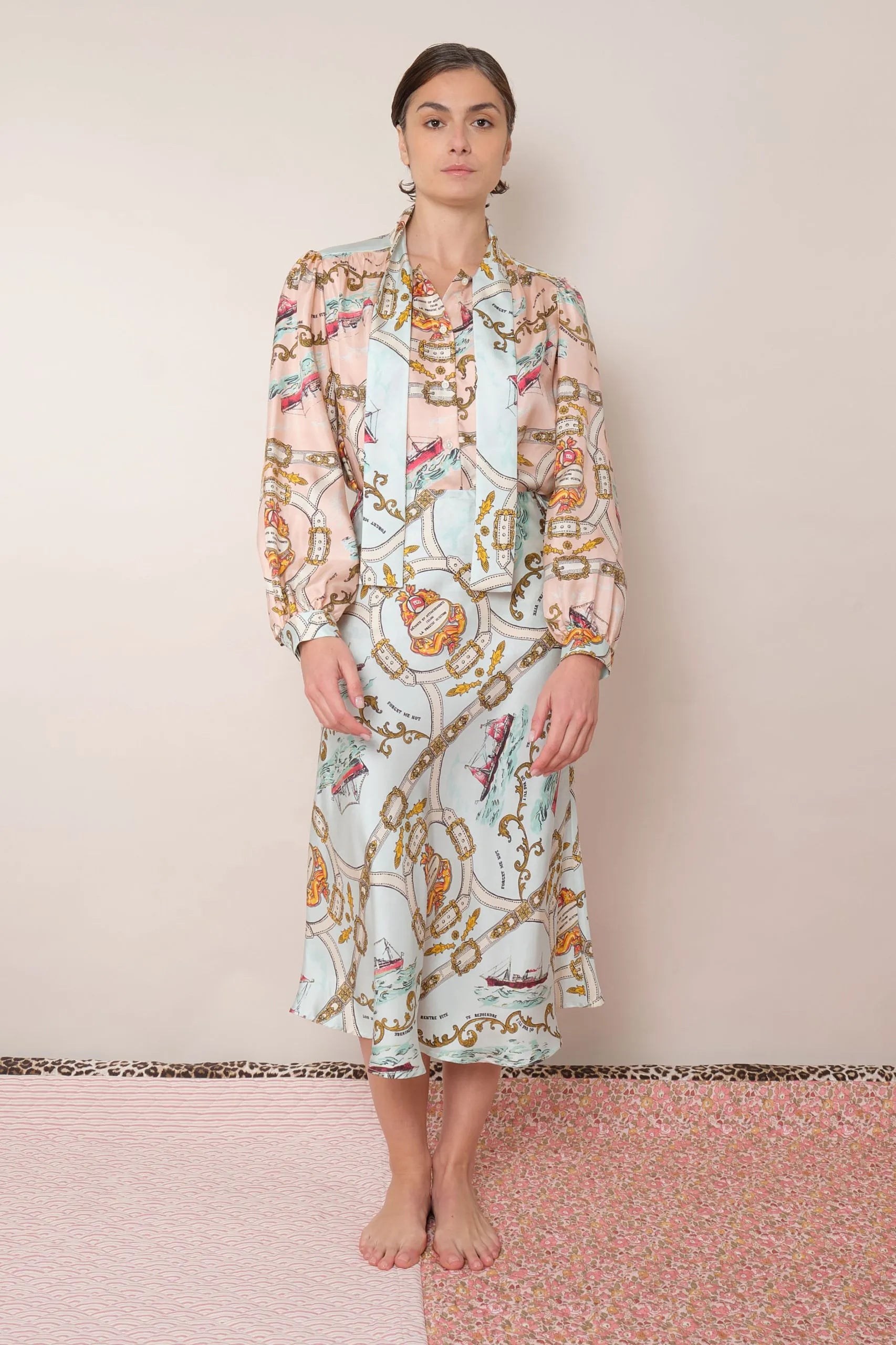 Francoise Blouse Mix Pink Attachement, from La Prestic Ouiston