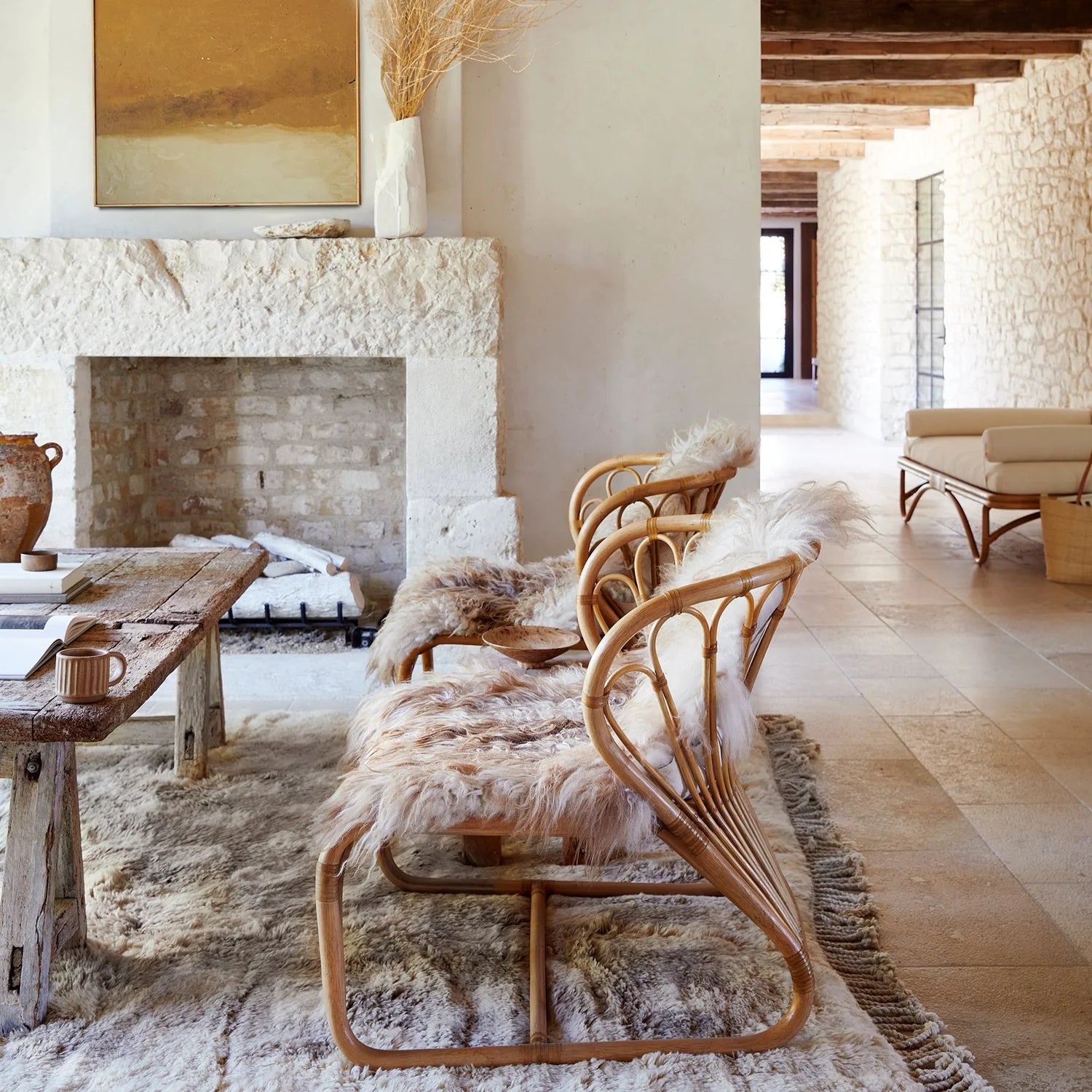 Coste Rattan Lounge Chair, from Woven Shop