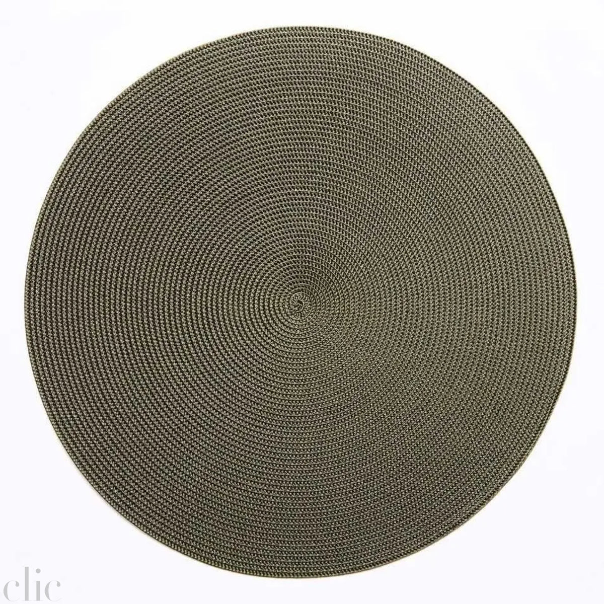 Round Placemat in Olive, from Deborah Rhodes