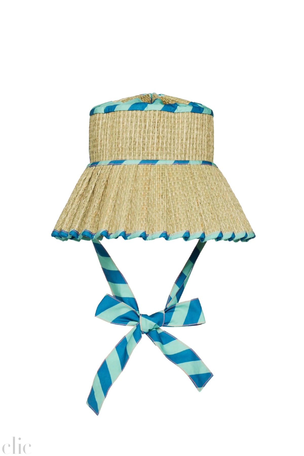 Luxe Ravello Hat in Confetti Stride, from Lorna Murray