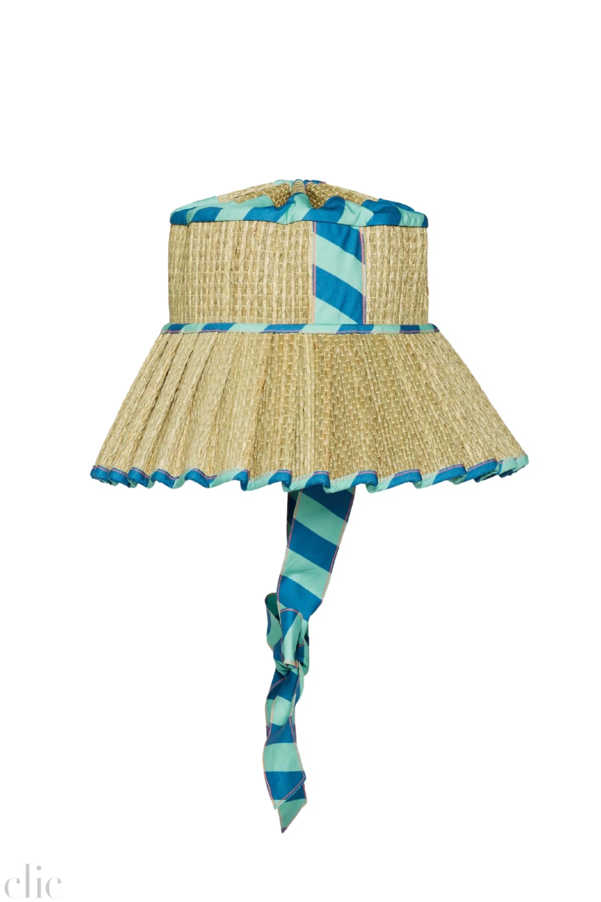 Luxe Ravello Hat in Confetti Stride, from Lorna Murray