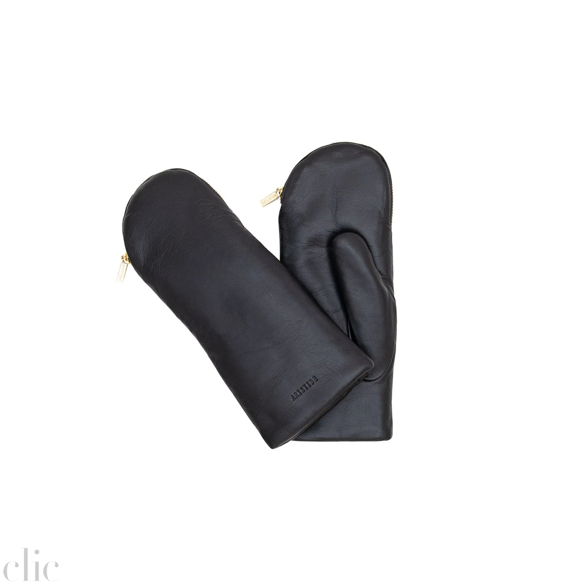 AP136 Glove in Black and Taupe, from Aristide