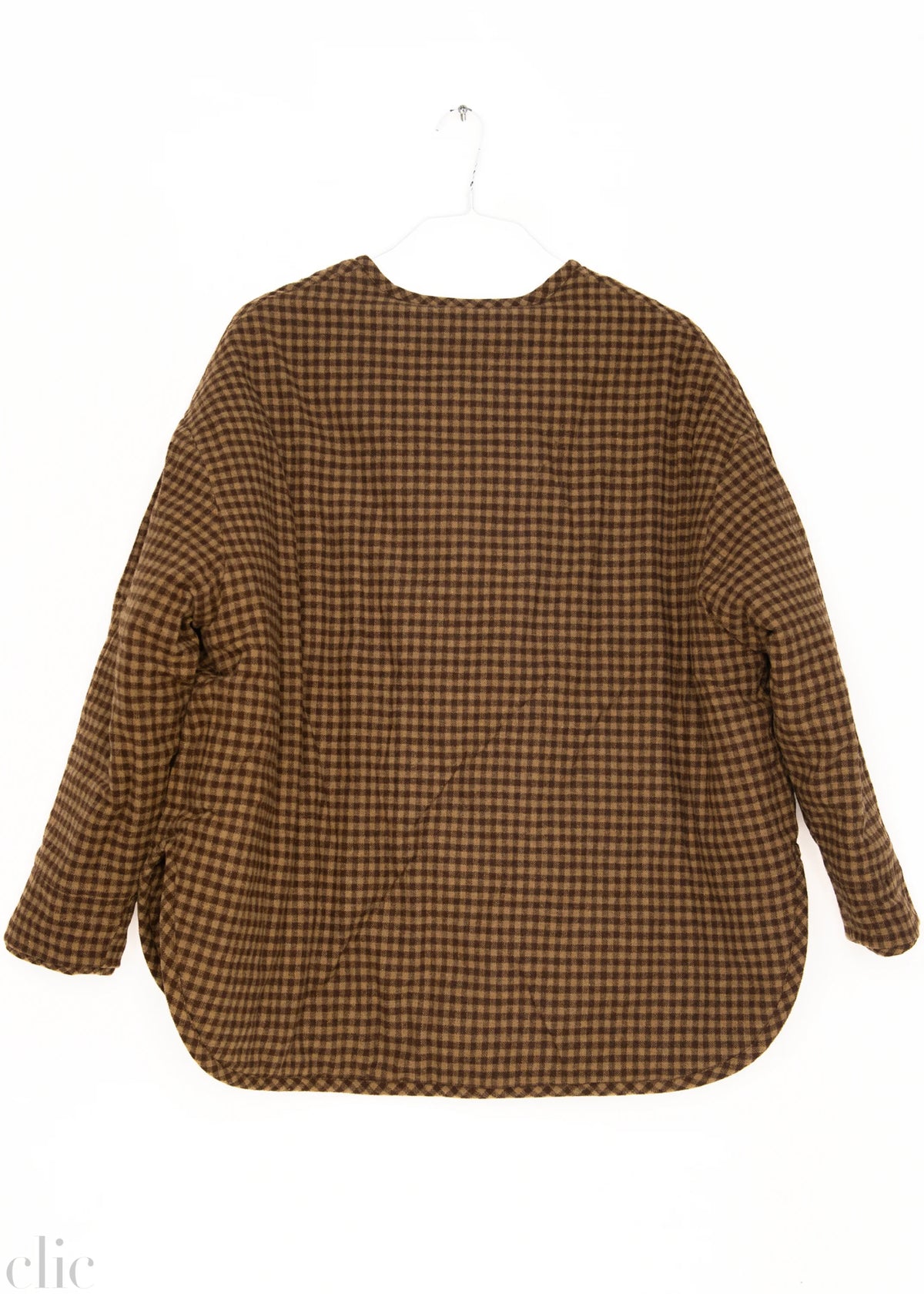Reversible Patchwork Jacket in Brown and Multi