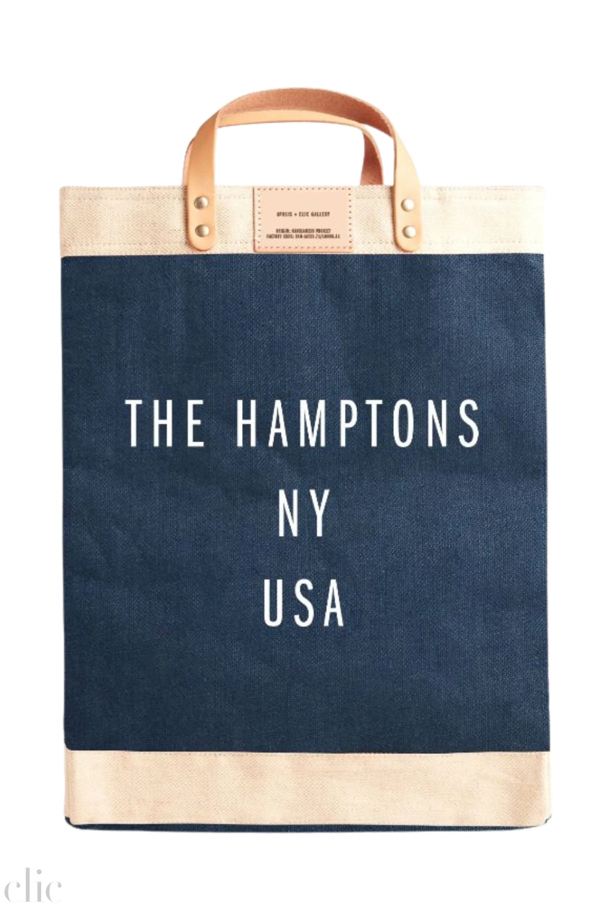 The Hamptons Market Bag in Navy, from Apolis