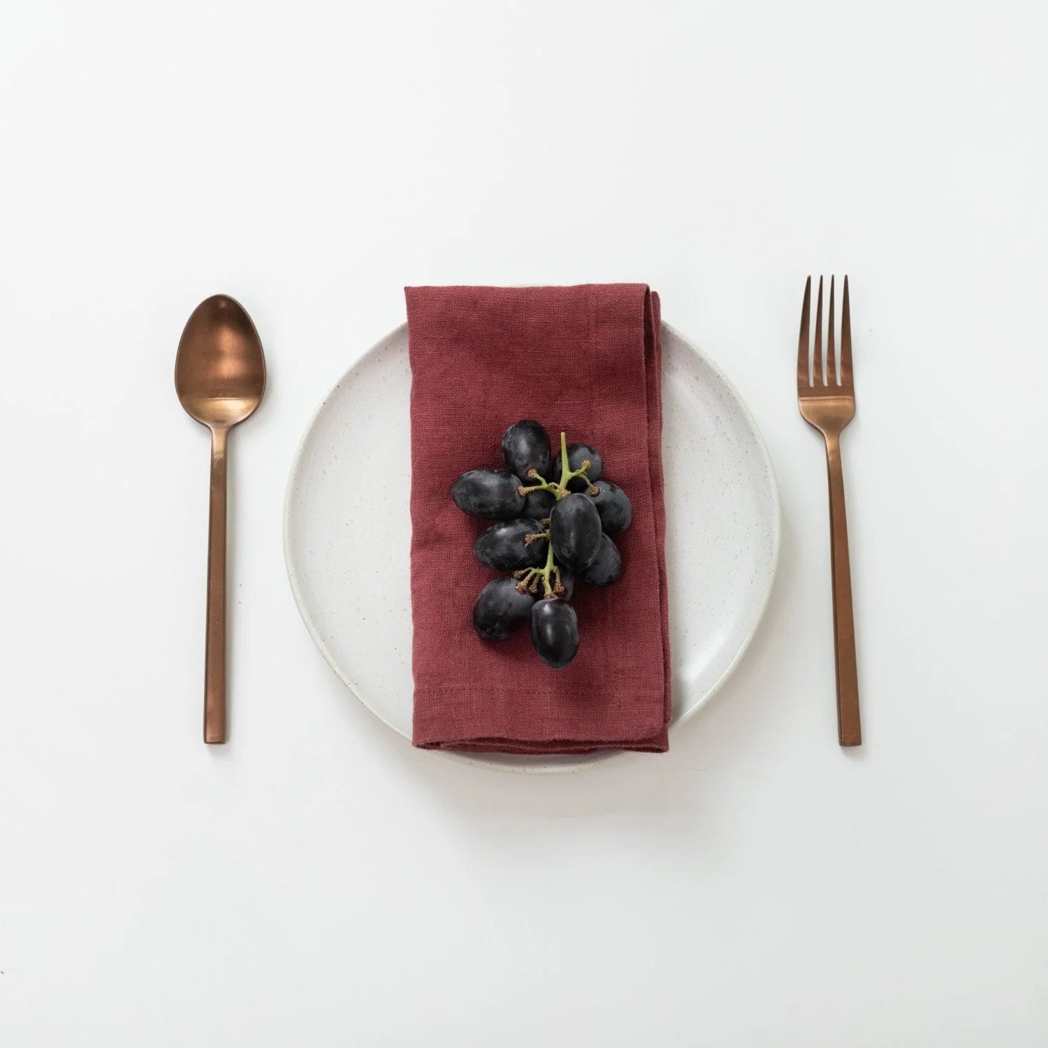 Marsala Linen Napkins Set of 2, from Linen Tales