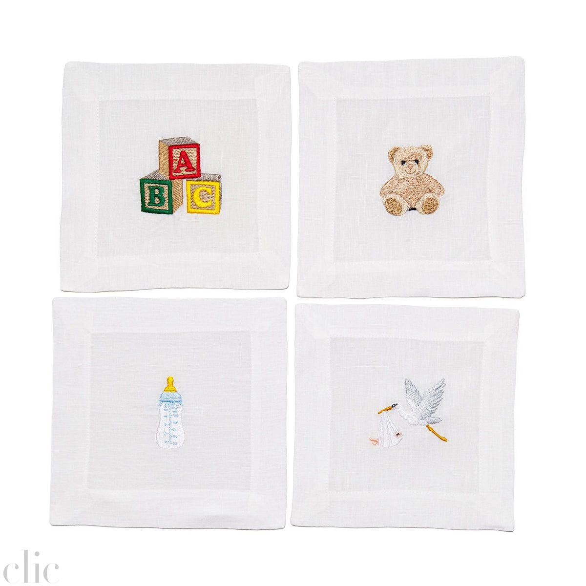 New Baby Napkins, from Lettermade