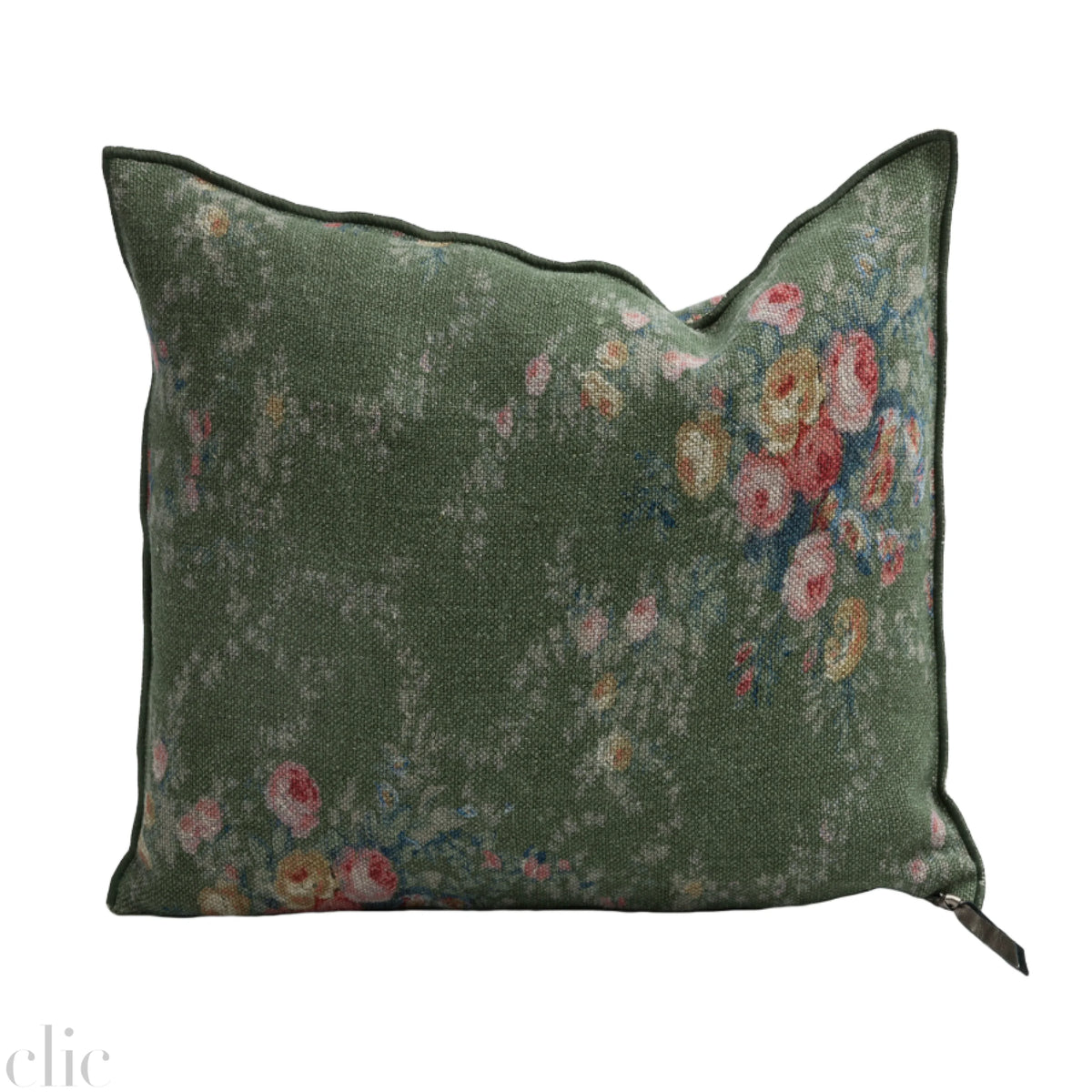 Wabi Sabi Pompadour Laurier Pillow 26x26, from Maison de Vacances