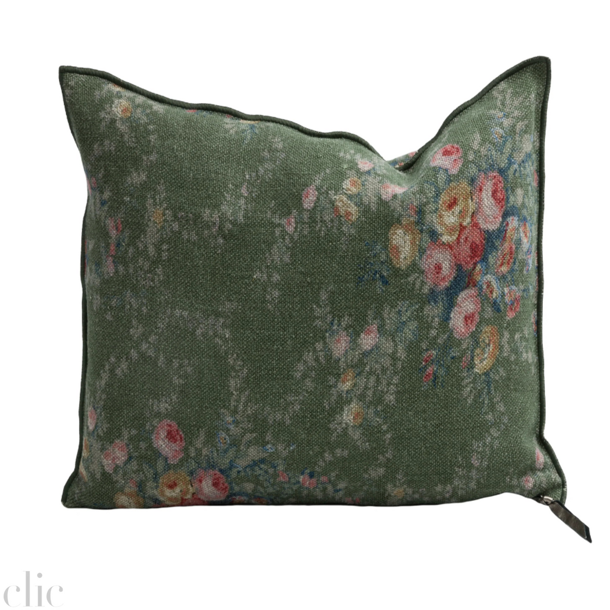 Wabi Sabi Pompadour Laurier Pillow 26x26, from Maison de Vacances