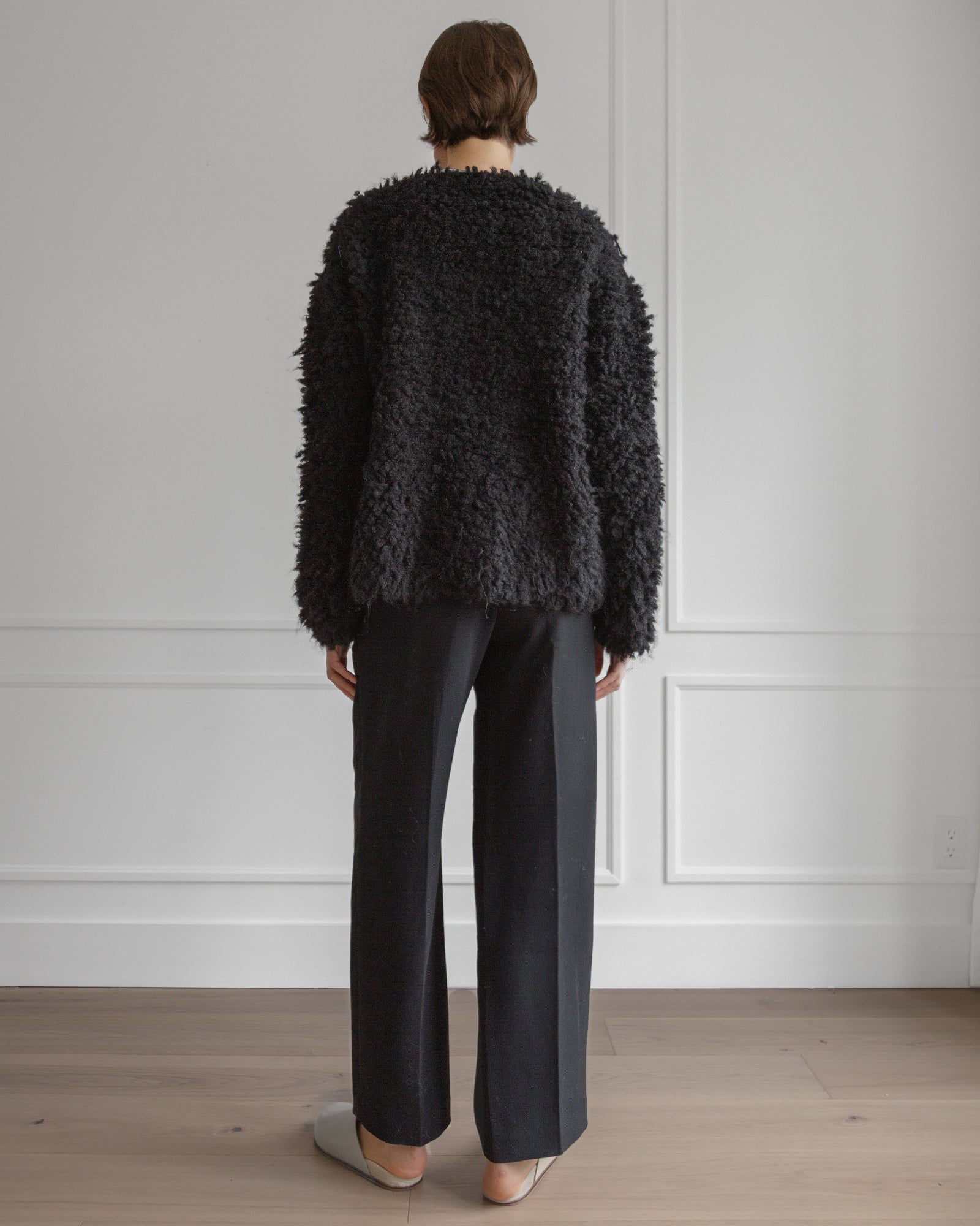 Medusa Cardigan Coat in Black, from La Tierra