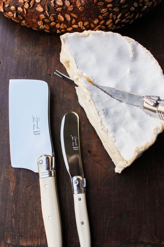 Mini Laguiole 3 Piece Cheese Set in Ivory