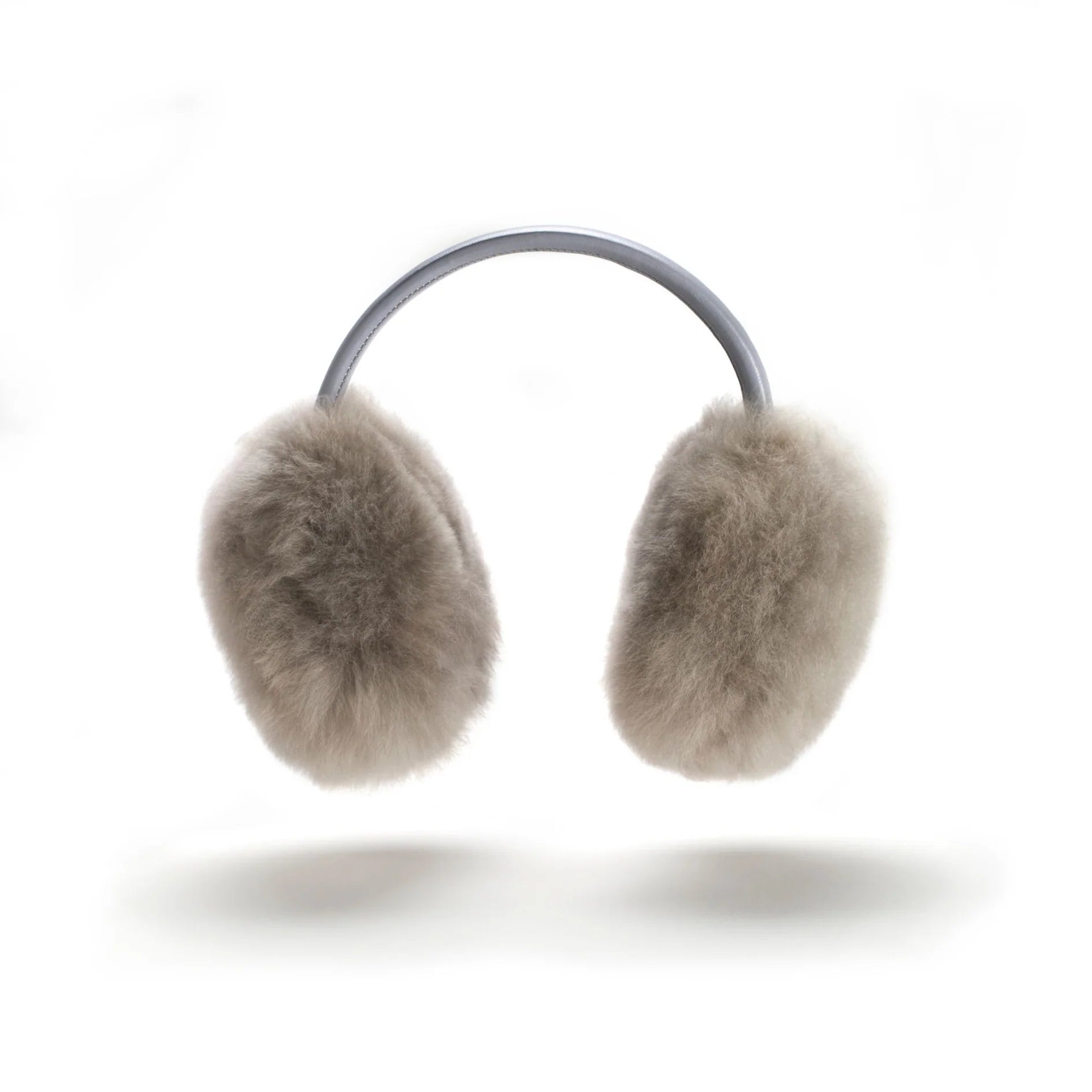 Olmo Ear Muff in Silver Grey, from Weich Couture Alpaca