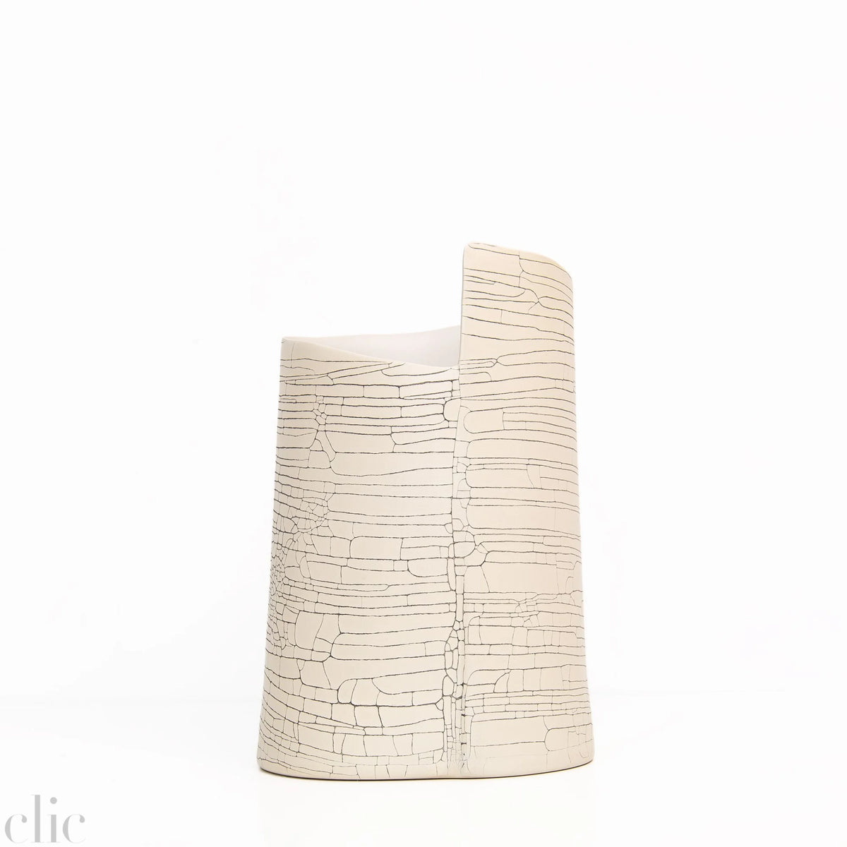Torre 2 in White Craquele, from Rina Menardi