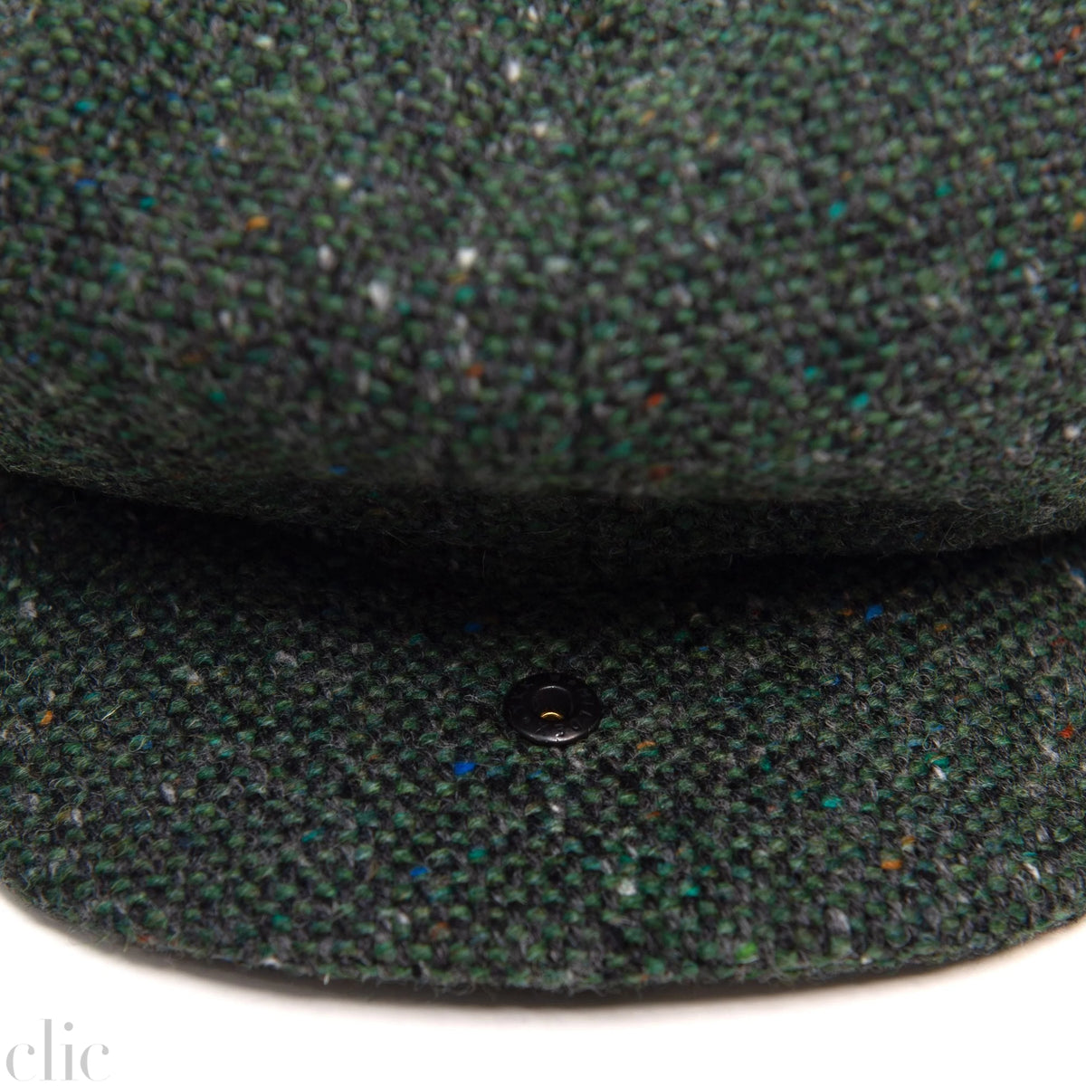 JP Tweed Cap in Dark Green Fleck Salt and Pepper, from Hanna Hats