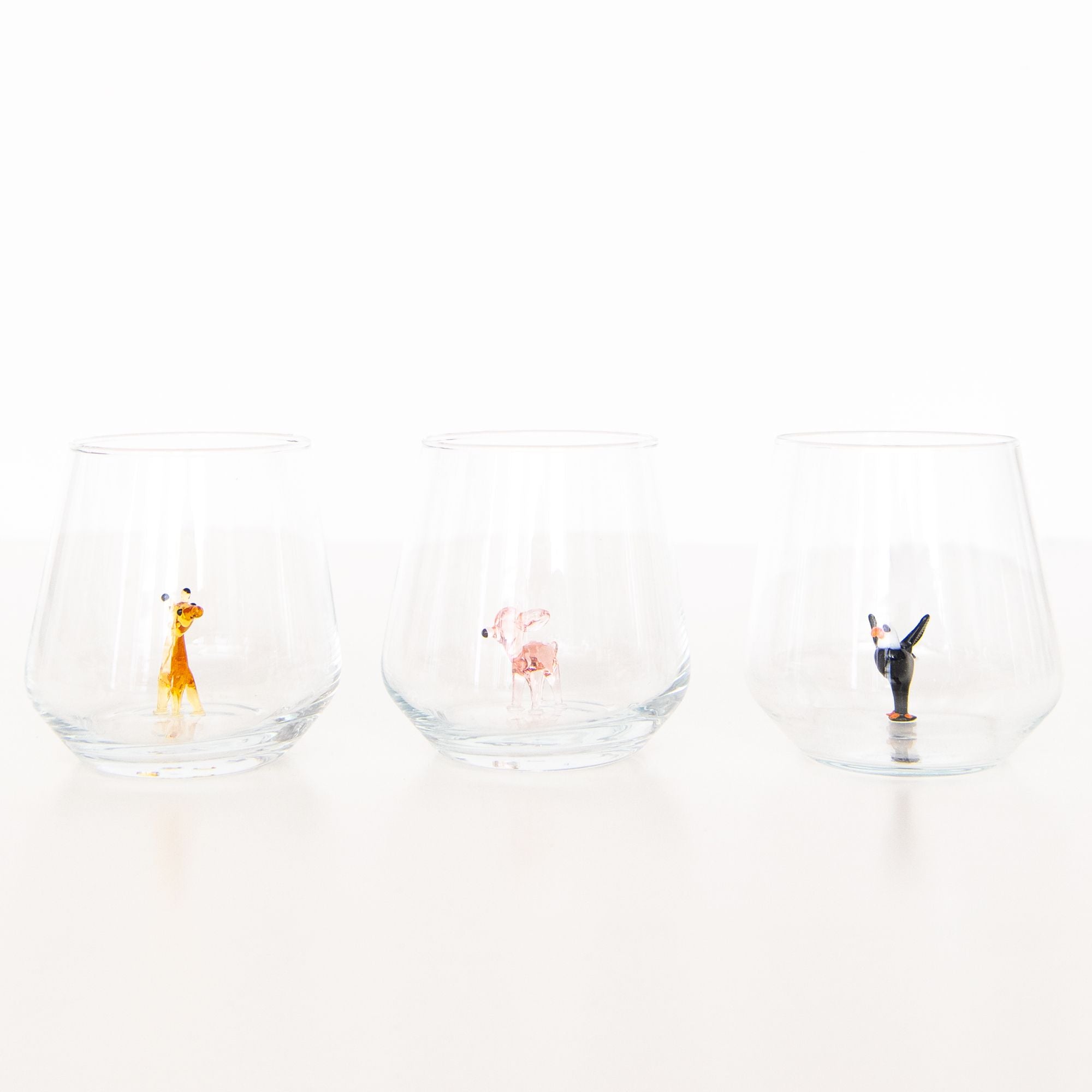 Safari Drinking Glass Set, from Minizoo