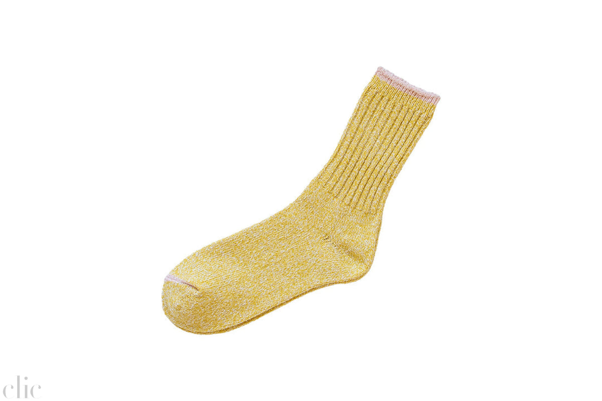 Silk Cotton Socks in Colorful Flags, from Nishiguchi Kutsushita