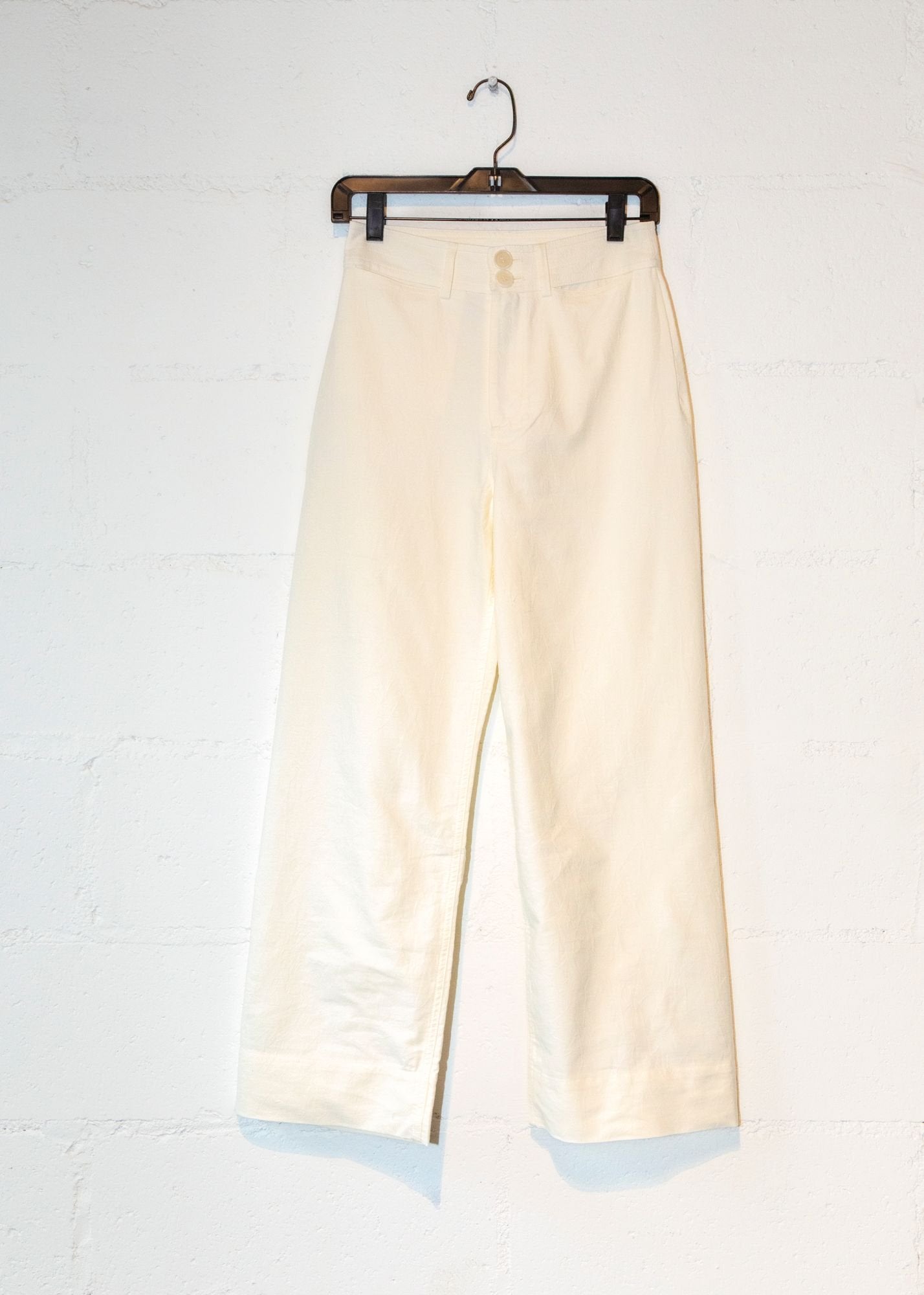 Classic Merida Pant in Cream, Apiece Apart