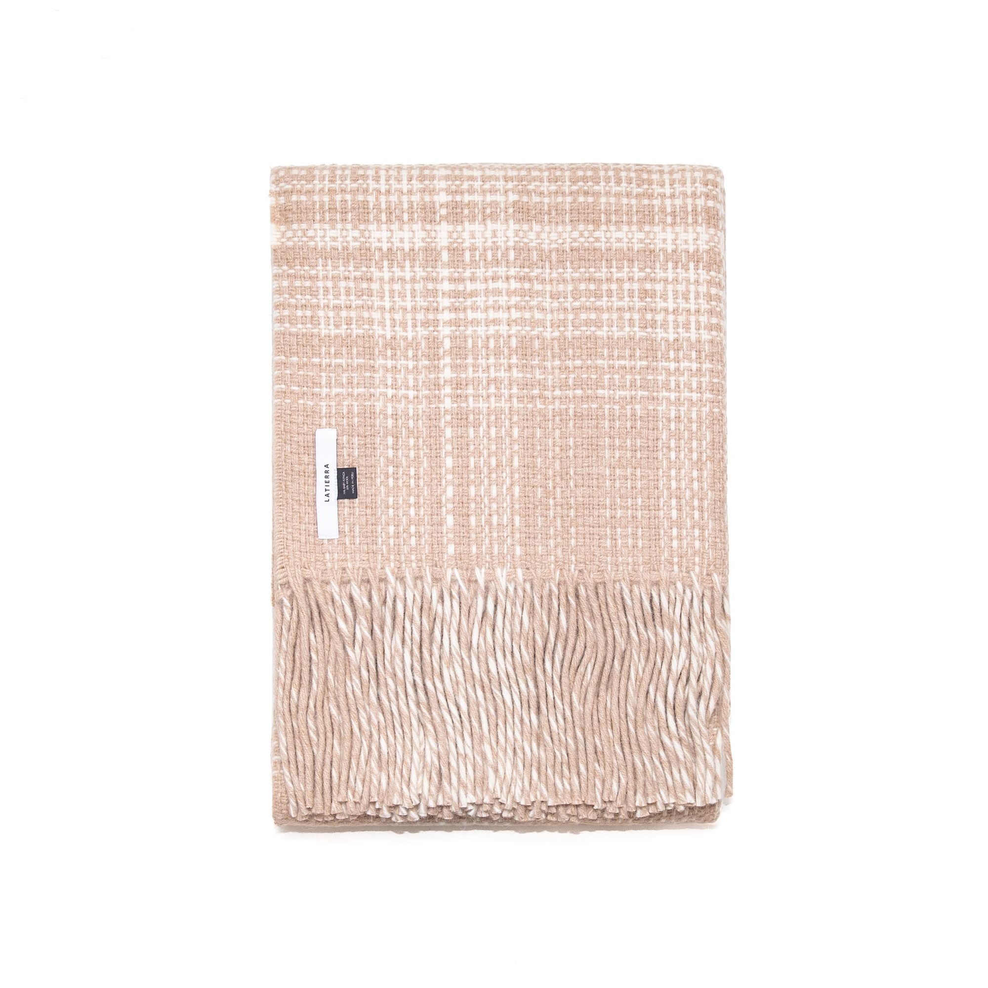 Ruta Throw in Beige, from La Tierra