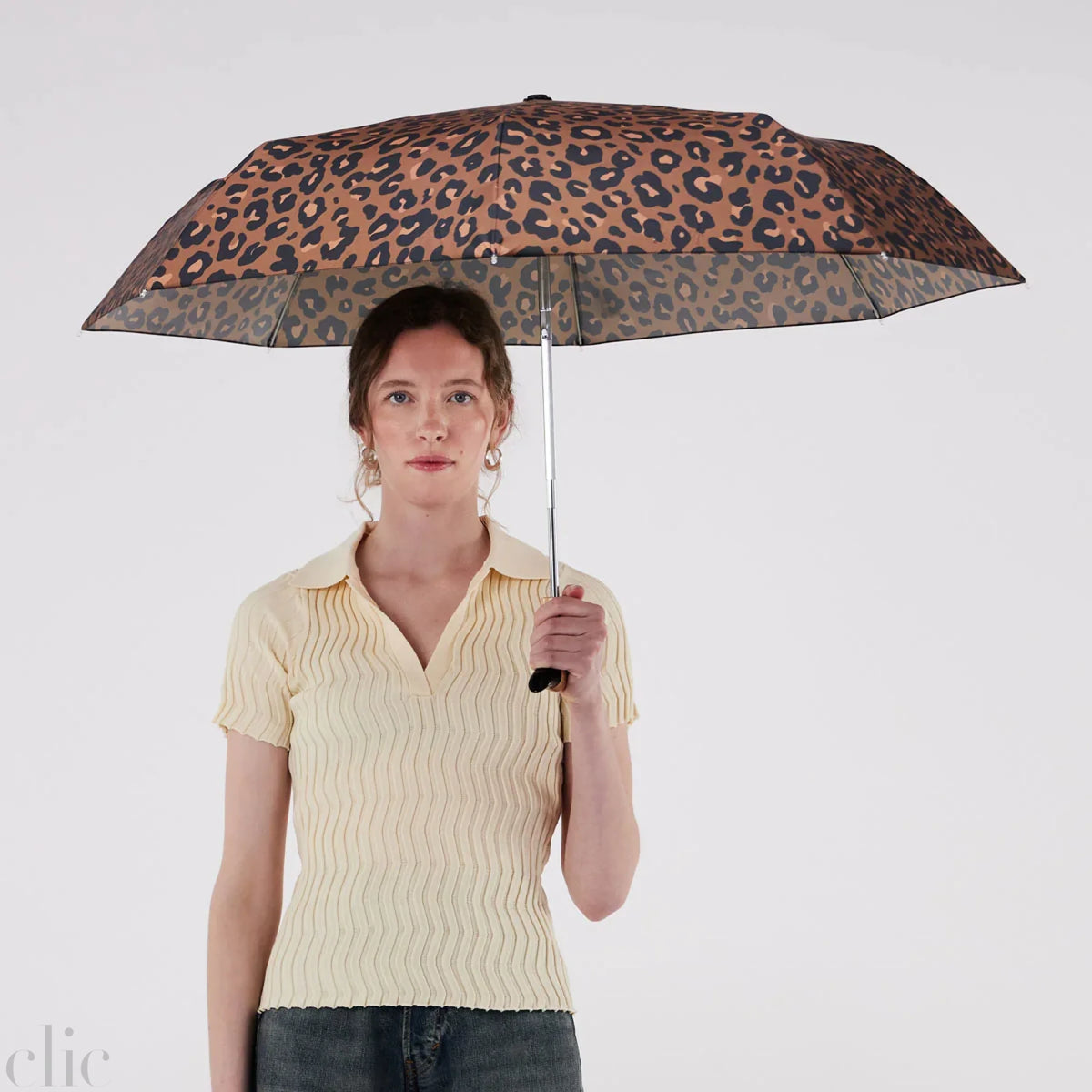 Compact Duck Umbrella in Leopard Print, from The Original Duckhead