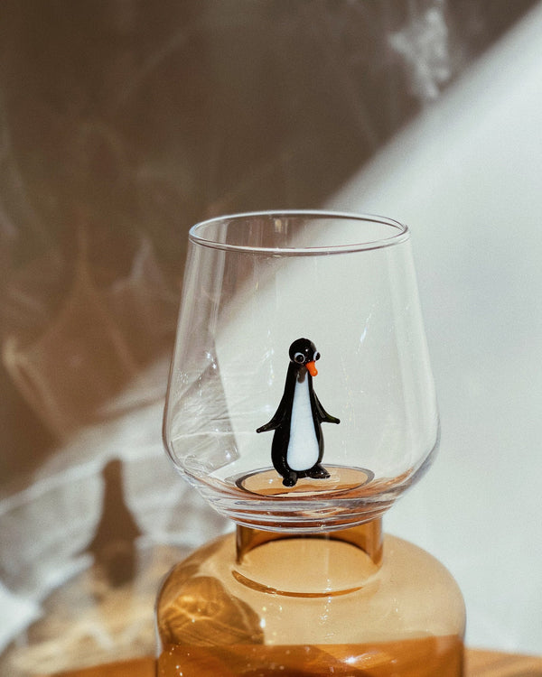 Penguin Drinking Glass