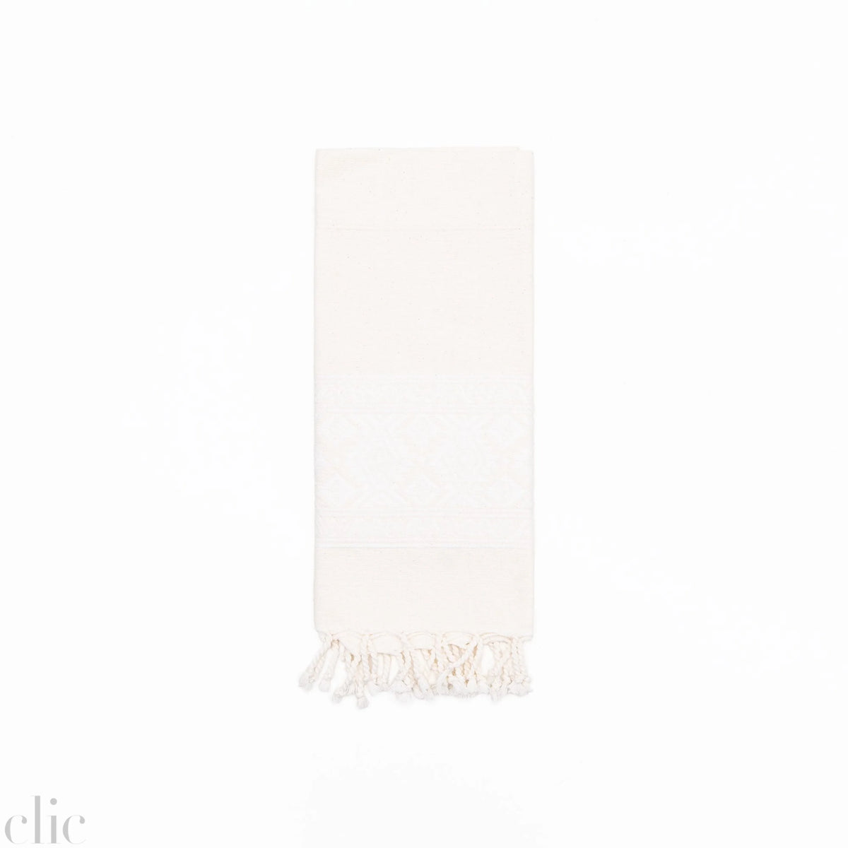 Cotton Hand Loomed Towel in White, from Bitters