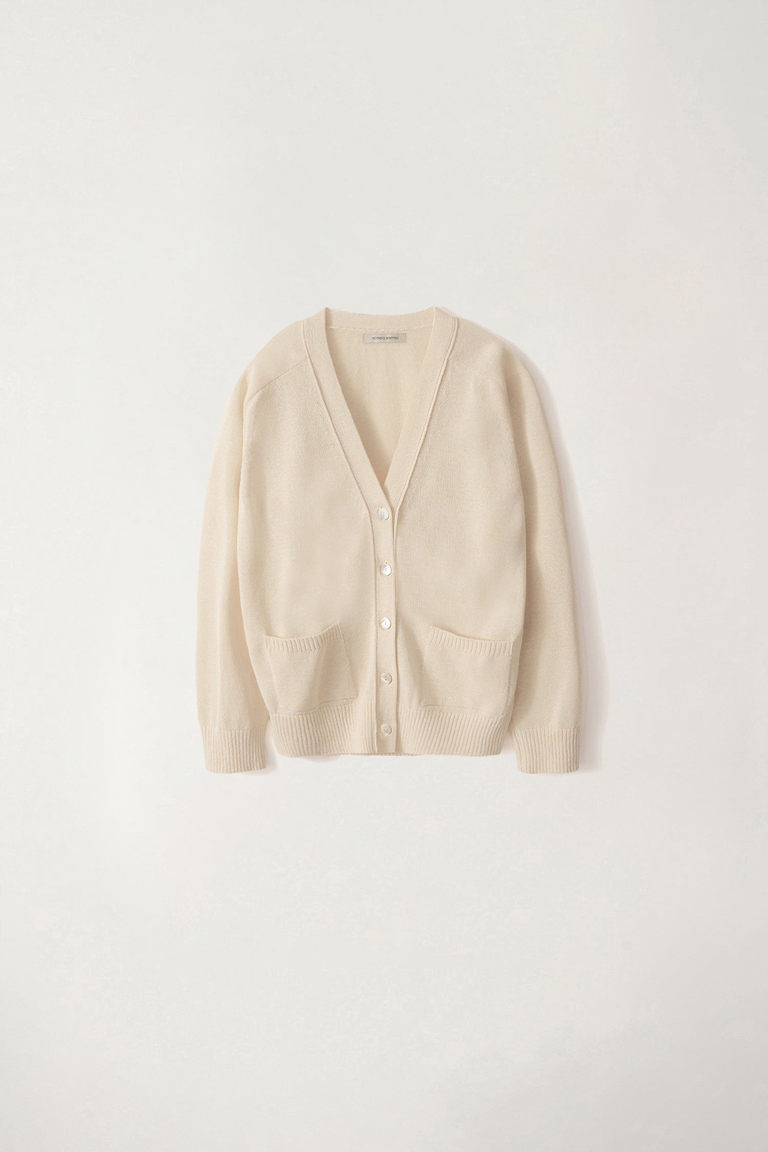 Classic Paper Cardigan in Ivory, from Nothing Written – Clic