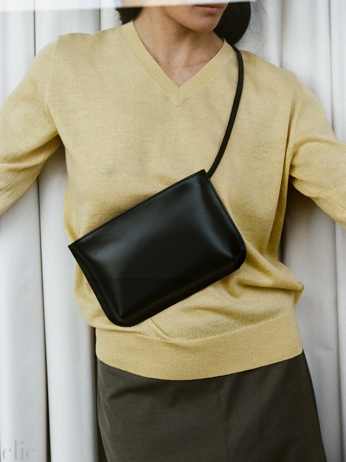 Pascual Bag in Black Leather, from ARE Studio