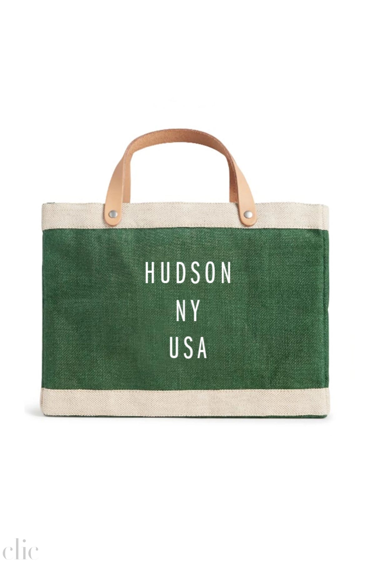 Hudson Petite Market Bag in Field Green