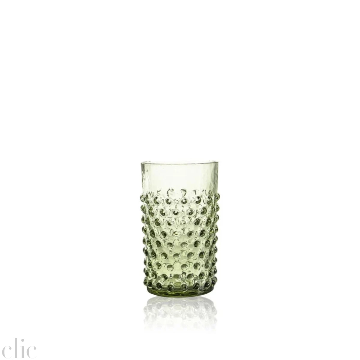 Hobnail Tumbler in Olive Green