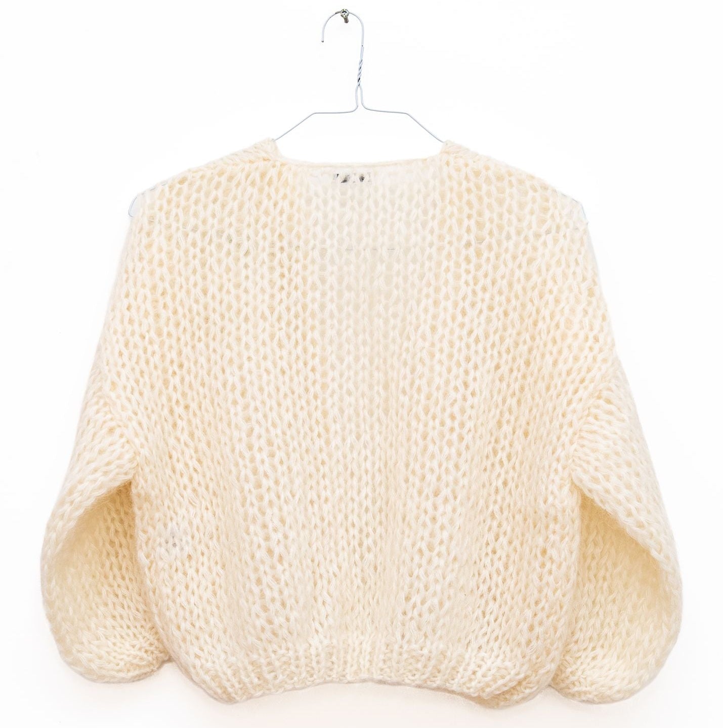 Mohair Bomber Cardigan in Creme, from Maiami