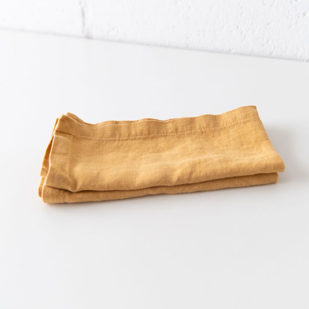 Honey Linen Napkins Set of 2, from Linen Tales