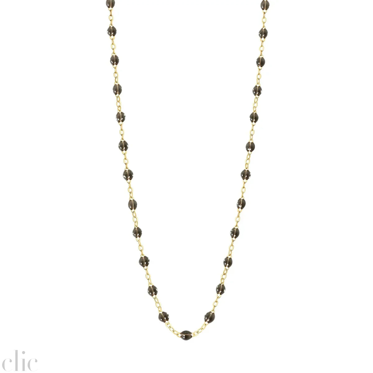 Classic Gigi Quartz Necklace, In Yellow Gold from Gigi Clozeau