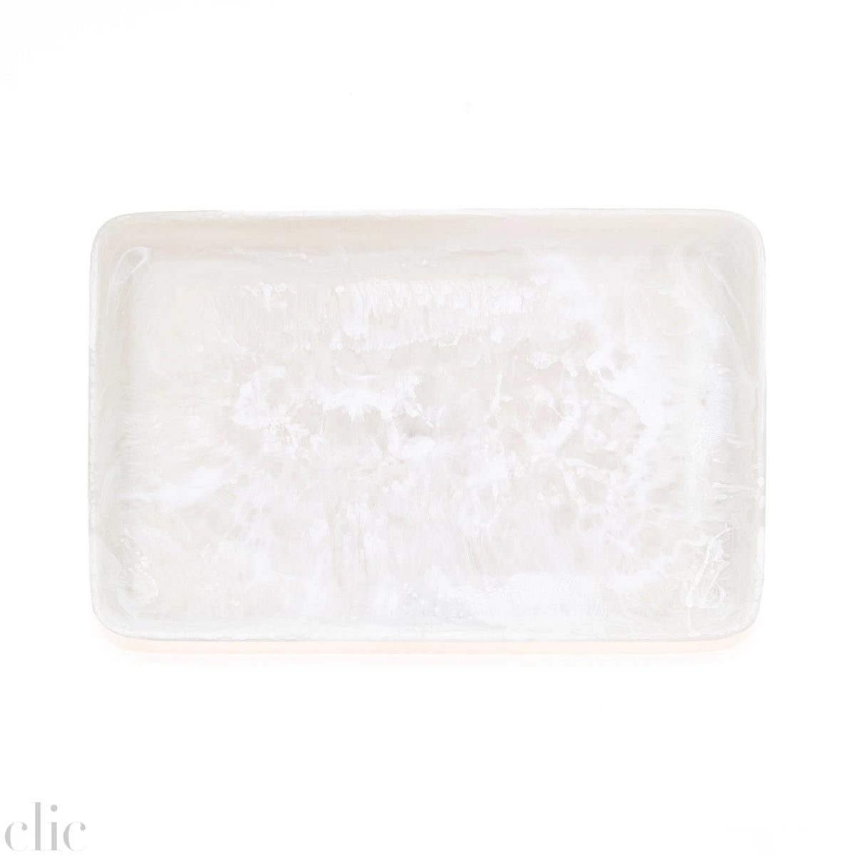 Rectangular Tray in White Swirl, from Nashi Home