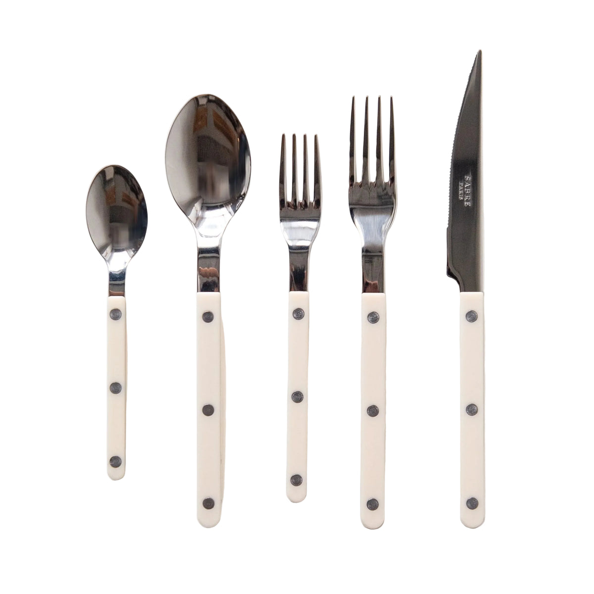 5 Piece Bistrot Place Set in Ivory, from Sabre