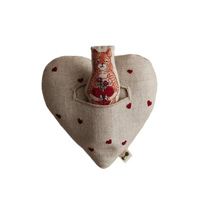 Fox Heart Pocket Valentine, from Coral & Tusk