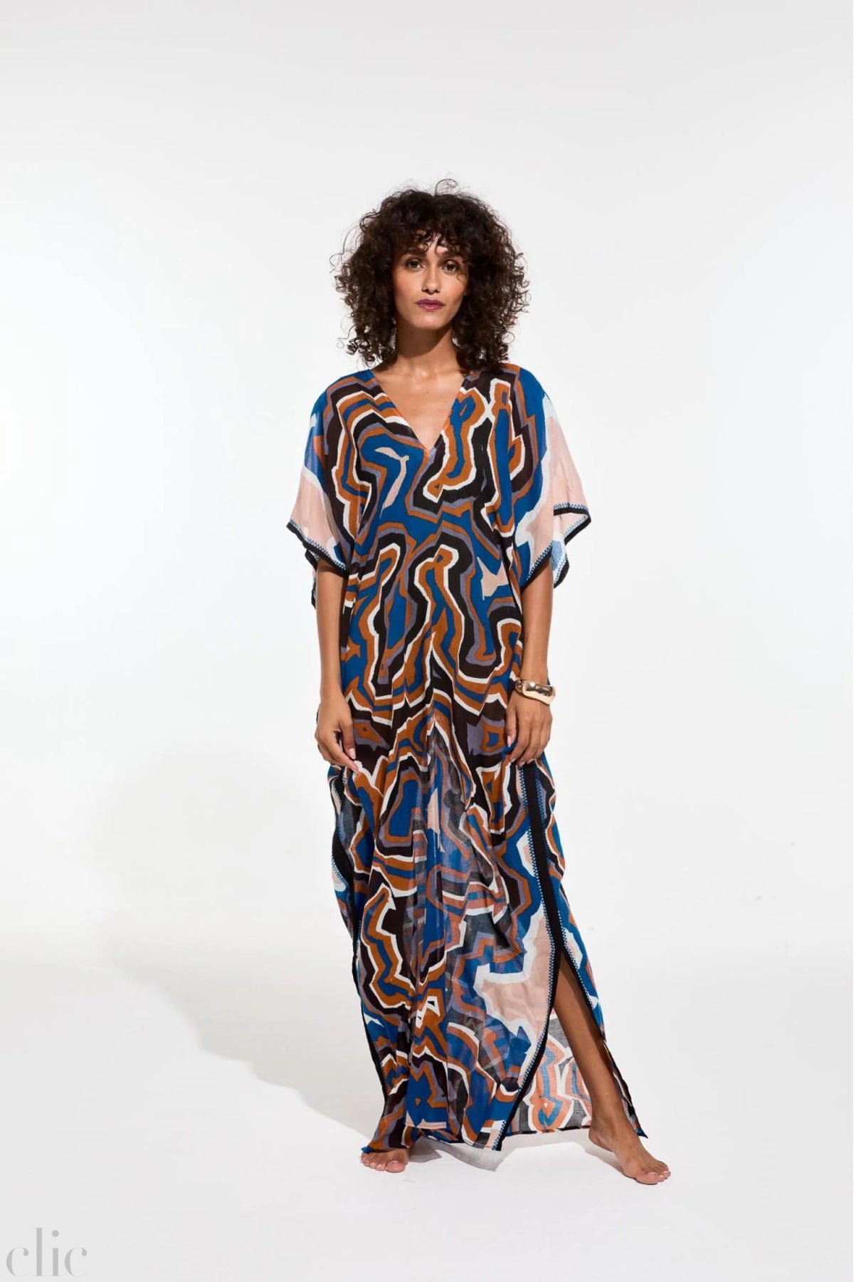 Hydra Agate Dress in Blue Grey, from Mapoesie
