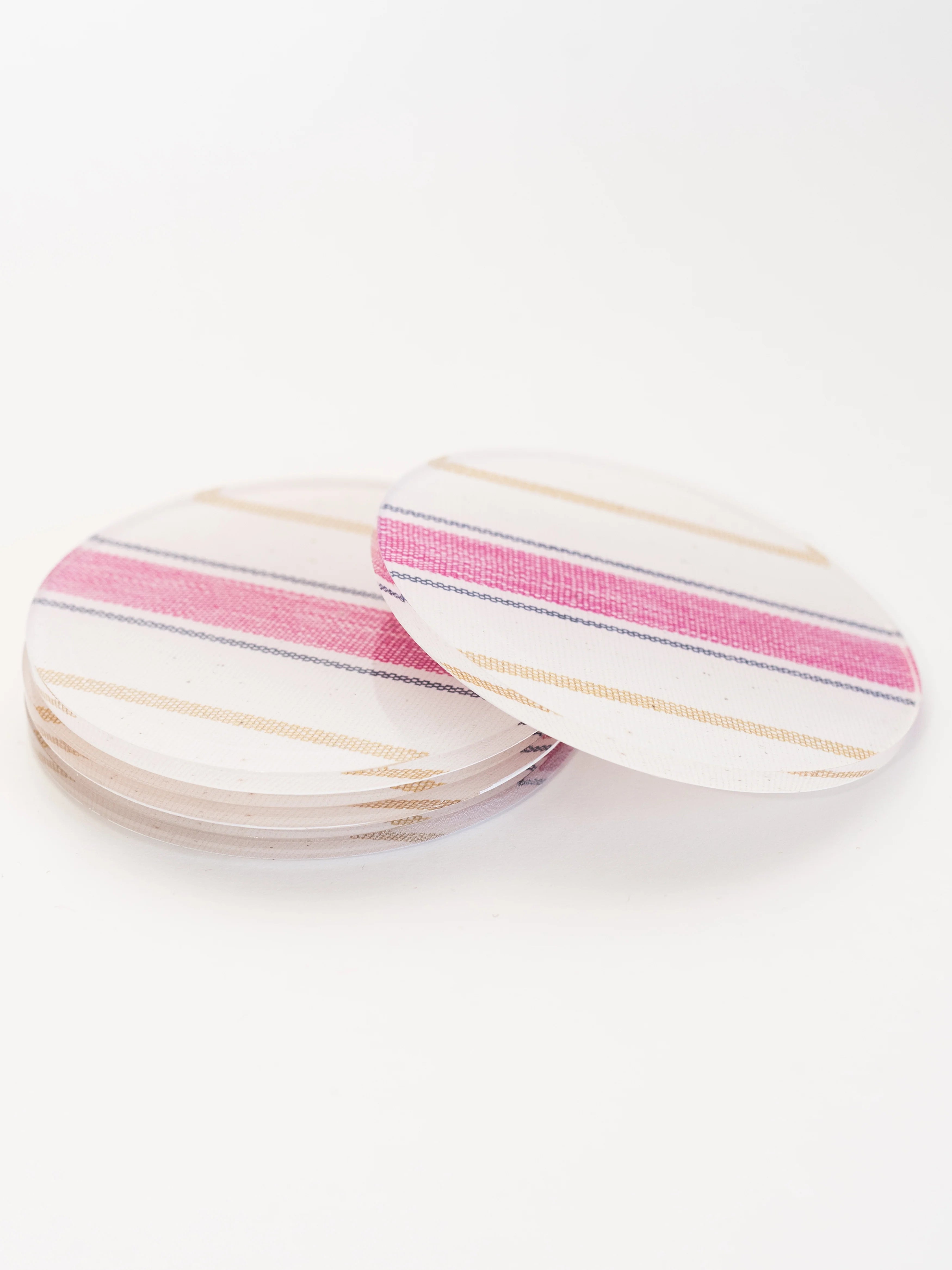 Set of 4 Coasters in Rose, from Proper Table