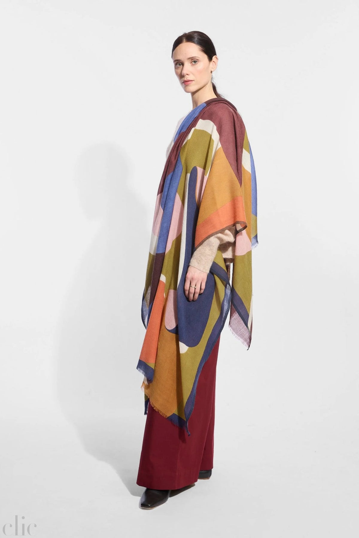 Ruban Scarf in Khaki, from Mapoesie