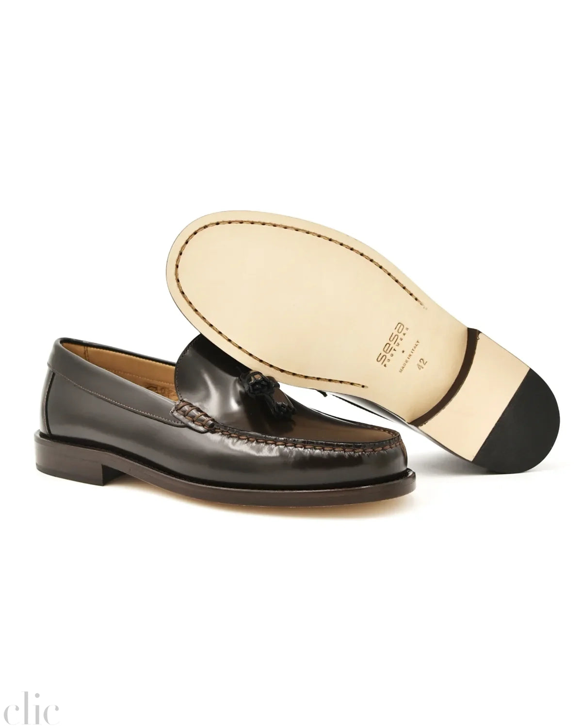 Prescott Shoes in Fondente, from Sesa