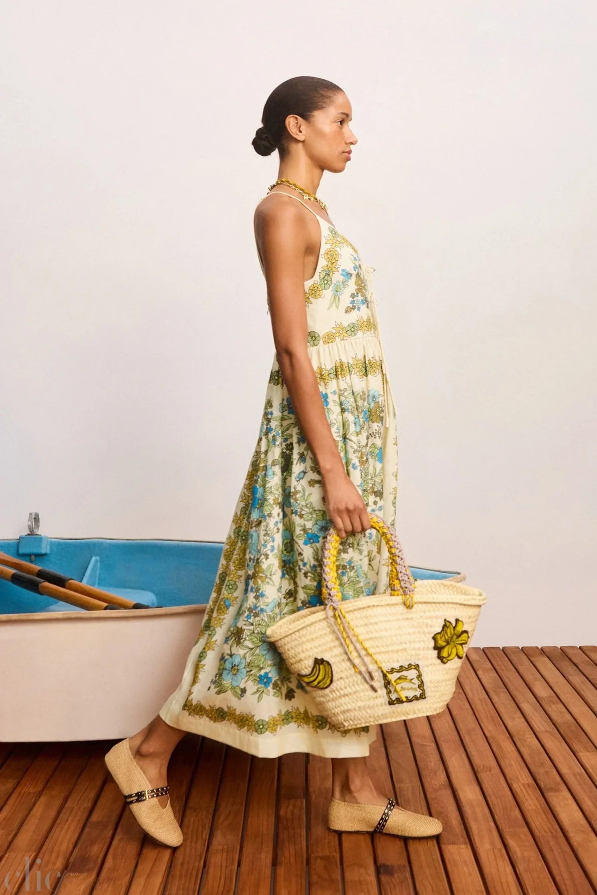 Sophia Linen Midi Dress, from Alemais