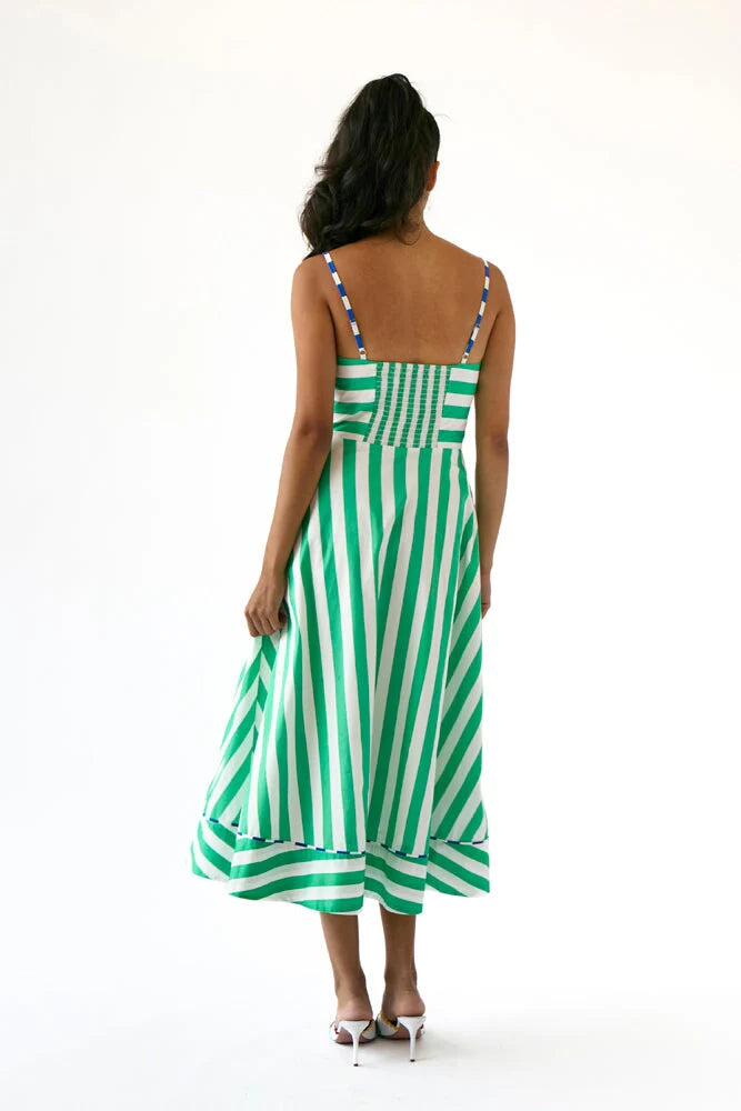 Harper Dress in Green Painted Over, from Rachel Antonolf