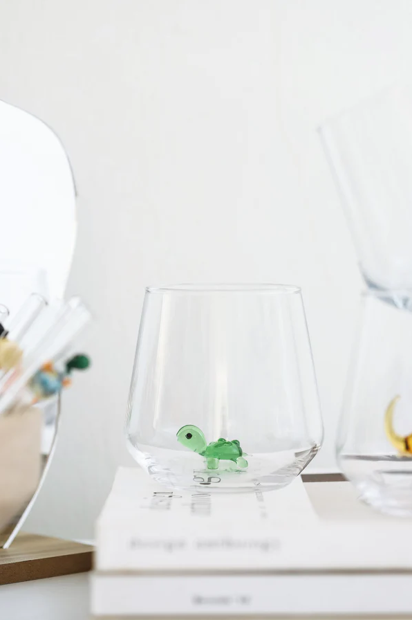 Turtle Drinking Glass, from Minizoo